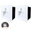 Ver imagem 2 de 2 Balizador Led Embutir Sensor Presença Parede Branco Lup73