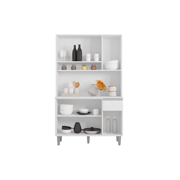 Armário de Cozinha Compacta Márcia 105 Cm Branco Ajl - 3