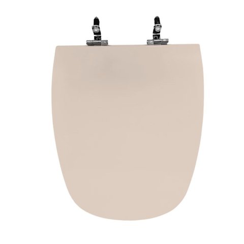 Assento Sanitário Poliéster para Louça Monte Carlo (deca) Super Luxo Cromado (reb. Oculto) Rosa Flor