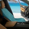Praticapa Capa Toalha de Microfibra Com Regulagem Para Banco De Carro Ou Cadeira De Praia Turquesa - 4