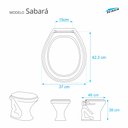 Ver imagem 2 de Assento Sanitário Poliester Sabara Cinza Claro para vaso Icasa