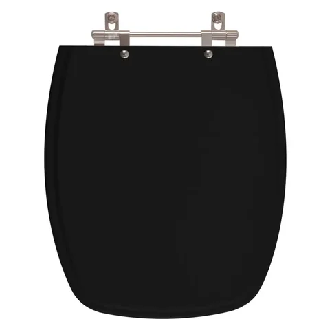 Assento Sanitário Poliester Primula Plus Preto para vaso Fiori