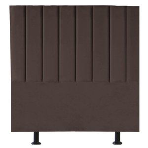 Cabeceira Cama Box Casal Estofada Dália 140cm Linho:marrom