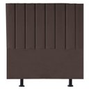 Ver imagem 1 de Cabeceira Cama Box Casal Estofada Dália 140cm Linho:marrom