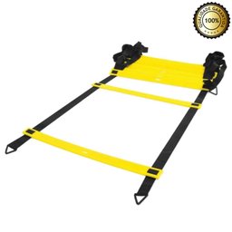 Escada Agilidade + 0 Pratos + Kit Cone Obstáculo para Treino - 5