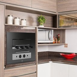 Churrasqueira a Gás de Embutir 4 Espetos Vitreo Arke 220V - 1