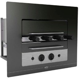 Churrasqueira a Gás de Embutir 4 Espetos Vitreo Arke 220V - 2