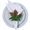 Ver imagem 2 de Porta Guardanapo Folha de Outono Canadá - 4 Unds
