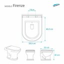 Ver imagem 2 de Assento Sanitário Poliester Firenze Palha (Bege Claro) para vaso Icasa