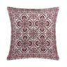 Capa de Almofada Grécia Jacquard 45x45cm Estampa Frente e Verso com Zíper Cor Vinho - 5