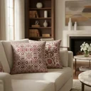 Ver imagem 2 de Capa de Almofada Grécia Jacquard 45x45cm Estampa Frente e Verso com Zíper Cor Vinho