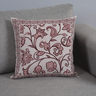 Capa de Almofada Grécia Jacquard 45x45cm Estampa Frente e Verso com Zíper Cor Vinho - 1