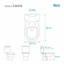 Ver imagem 2 de Assento Sanitário Poliester Laura Branco para vaso Roca