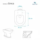 Ver imagem 4 de Assento Sanitário Greca Branco para vaso Belize