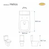 Assento Sanitário Helios Branco para vaso Jacuzzi - 2