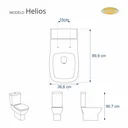 Ver imagem 2 de Assento Sanitário Helios Branco para vaso Jacuzzi