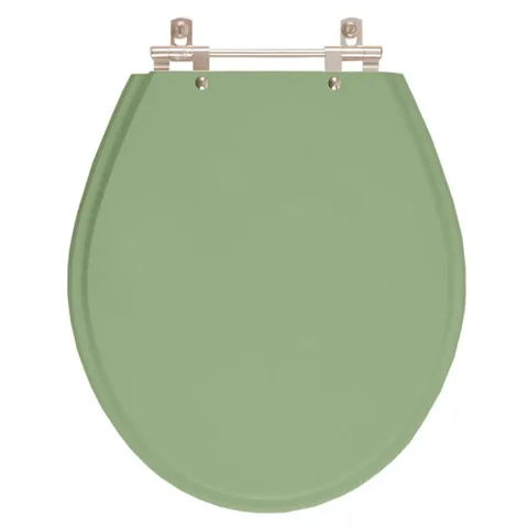 Assento Sanitário Poliester Ravena Verde Malva para vaso Deca