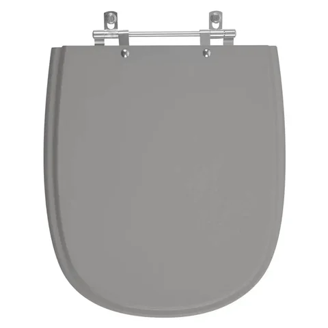 Assento Sanitário Dona Beja Cinza Plus para vaso Santa Clara