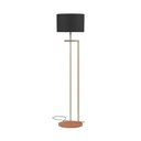 Ver imagem 3 de Luminária Indústrial de Chão Salone Champanhe com Cúpula Preta Unidecor