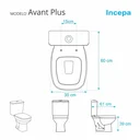 Ver imagem 1 de Assento Sanitário Avant Plus Cinza Platina para Vaso Incepa