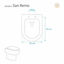 Ver imagem 4 de Assento Sanitário San Remo Branco para vaso Hervy