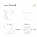 Ver imagem 2 de Assento Sanitário Colonial Ocre Para Louça Hervy