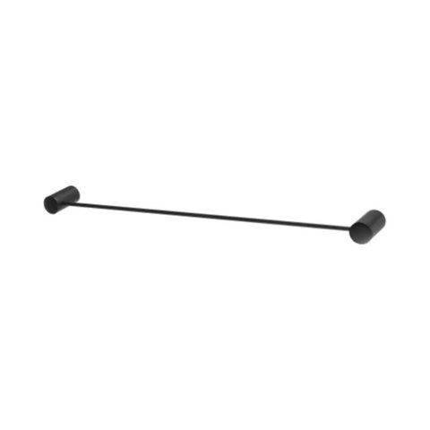 Porta Toalha Linear Atria 54cm Preto Matte Meber