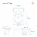 Ver imagem 2 de Assento Sanitário Poliester Polo Marfim para Vaso Hervy