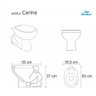 Assento Sanitário Poliester Carina Cinza Quartzo Para Louça Ideal Standard - 2
