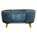 Ver imagem 2 de Poltrona Cama Pet Hannah Luxo - Suede Azul Marinho
