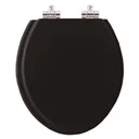 Ver imagem 1 de Assento Sanitário Poliéster com Amortecedor Flamingo Preto para Vaso Incepa