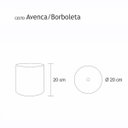 Ver imagem 2 de Lixeira Decorada Borboleta Bege Claro 6,2 Litros