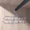 Ver imagem 5 de Kit 12 Cabides com Ganchos para Cintos Lenços Colares Suport
