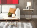 Ver imagem 4 de Jogo de Mesa Centro e Lateral Home Off White Freijo