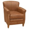 Kit 04 Poltronas Decorativas Sala de Estar Brunei Pés Madeira Couro Mel - Gran Belo - 7