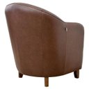 Ver imagem 7 de Kit 2 Poltronas Decorativas Sala de Estar Pés Madeira Kairós Couro Caramelo - Gran Belo