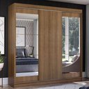 Ver imagem 1 de Guarda-roupa Casal Madesa Istambul 3 Portas de Correr com Espelhos 3 Gavetas