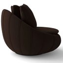 Ver mais imagens de Poltrona Decorativa Giratória Sala de Estar Afrodite Veludo Marrom - Gran Belo
