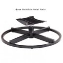 Ver imagem 4 de Poltrona Decorativa Giratória Sala de Estar Afrodite Veludo Marrom - Gran Belo