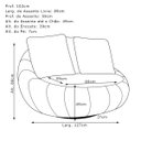 Ver imagem 3 de Poltrona Decorativa Giratória Sala de Estar Afrodite Veludo Marrom - Gran Belo