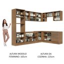 Ver imagem 6 de Armário de Cozinha Completa de Canto 479cm Rustic Glamy Madesa 01
