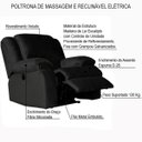 Ver imagem 2 de Poltrona do Papai Reclinável Elétrica com Massagem Magnum Veludo Marrom - Gran Belo