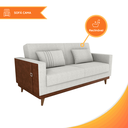 Ver imagem 4 de Sofá Cama 2 Lugares Esther Tecido Suede 203x95x90cm