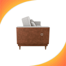 Sofá Cama 2 Lugares Esther Tecido Suede 203x95x90cm - Bege/marrom - 6