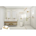 Ver imagem 3 de Porta Sabonete Saboneteira de Banheiro em Aço Inox Dourado Linha Larissa Stainless