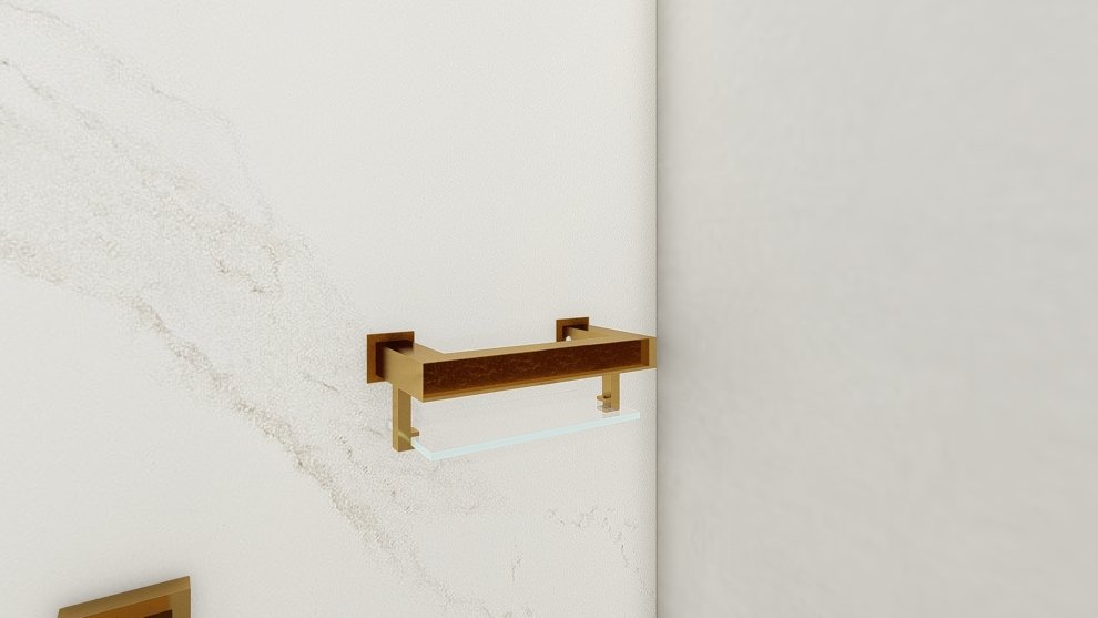 Porta Sabonete Saboneteira de Banheiro em Aço Inox Dourado Linha Larissa Stainless - 4