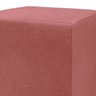 Puff Zelda Quadrado Multiuso 43x43x43cm Tecido Suede Vinho - 4