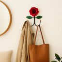 Ver imagem 5 de Cabideiro de Parede Cabide para Roupas 2 Ganchos Flor Vermelha