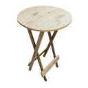 Ver imagem 3 de Kit 2 Conjuntos de Mesa Bistrô Dobravel em Madeira Padrão - sem Pintura / Crua