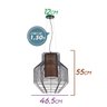 Pendente Lustre Net Bella Ø46 Lanterna Chinesa Pd015l St1387 - 2